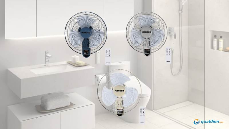 Quạt treo tường Nanoco NWF1612RC-BE