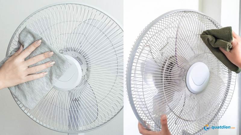 Cánh quạt dơ làm giảm gió mát