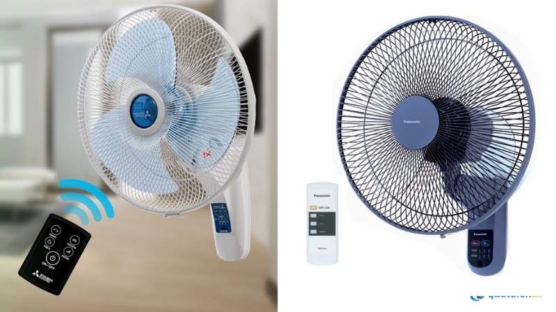 Quạt treo tường có điều khiển từ xa tiện lợi, dễ sử dụng