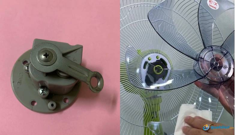 Bộ chuyển hướng quạt treo tường Senko bị hỏng