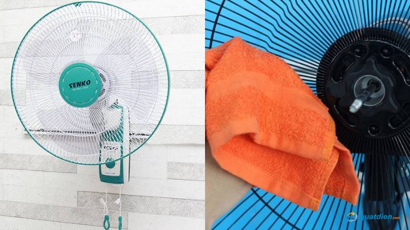 Đặt quạt Senko cao để đảm bảo an toàn khi sử dụng.