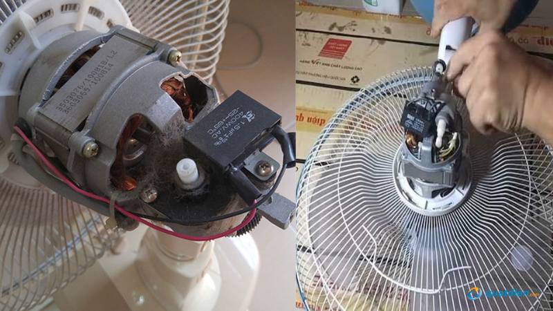 Tụ lớn giúp quạt khởi động nhanh và mượt hơn