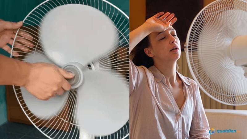 Tụ lỗi khiến quạt không đạt tốc độ