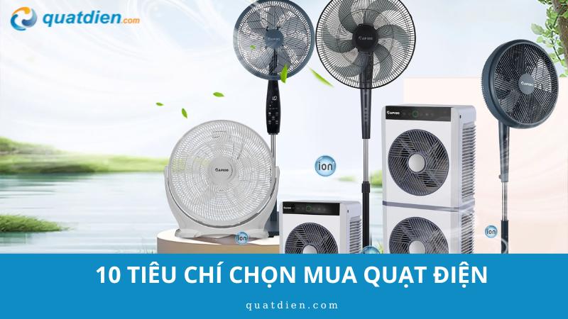 tiêu chí chọn mua quạt điện