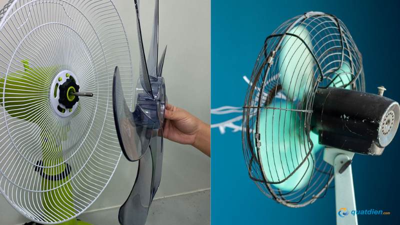 Cánh quạt quyết định sức gió quạt điện