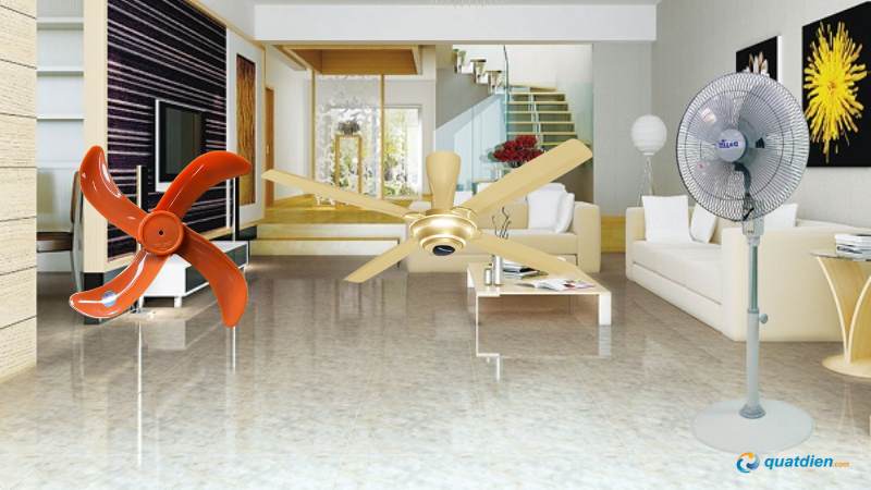 Quạt 4 cánh vận hành ổn định và êm