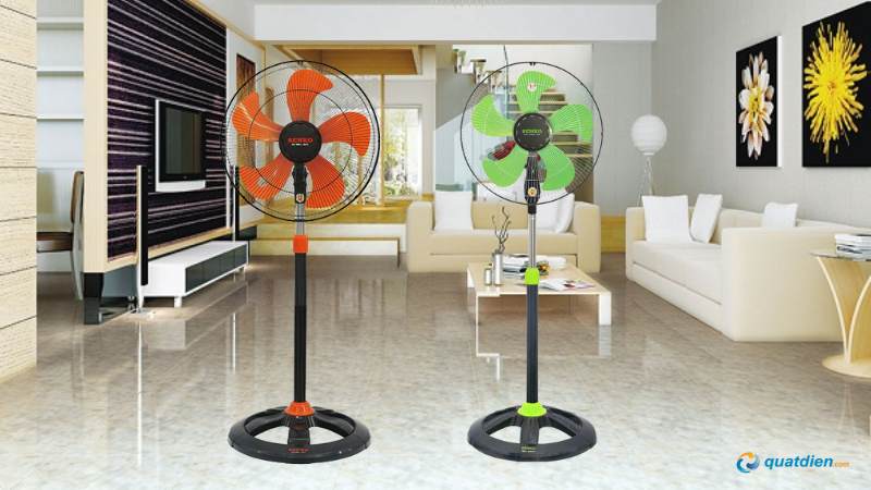 Quạt cây Senko DTS-1609 5 cánh lồng mạ Crom bền đẹp
