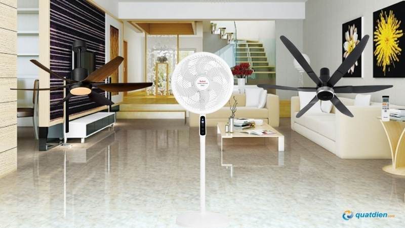 Quạt 6 cánh phù hợp phòng khách rộng