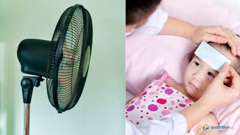 Bé đổ mồ hôi không nên bật quạt ngay
