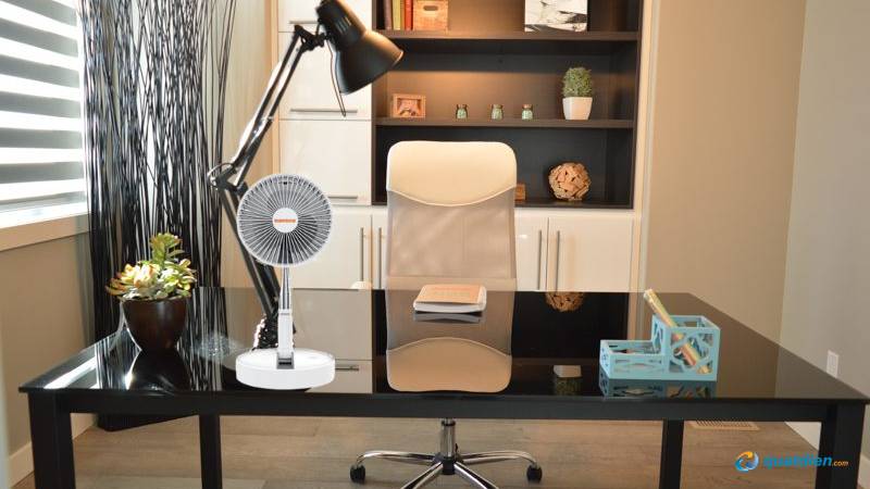 Quạt sạc Nanoco NFF1617W gấp gọn, tiện lợi cho không gian nhỏ