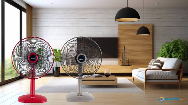 Quạt bàn Mitsubishi D16-GA-CY-RD sở hữu thiết kế chuẩn Nhật hàng cao cấp