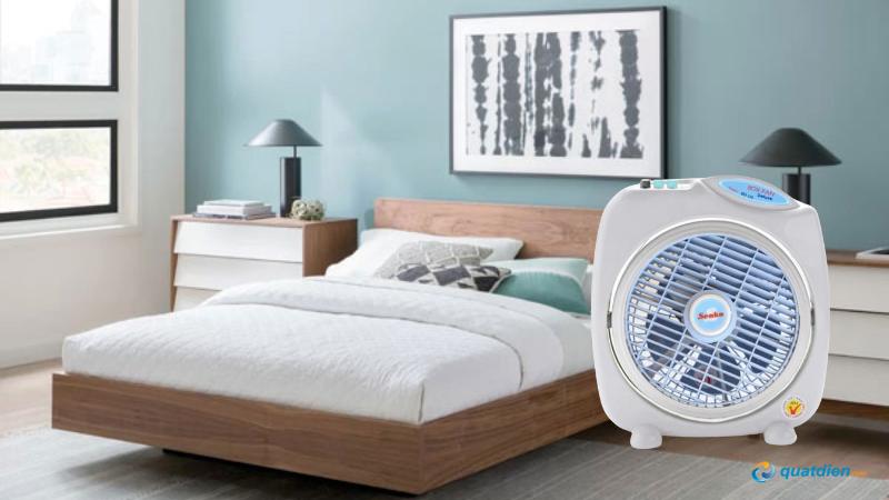 Quạt hộp Senko BD230 nhỏ gọn, phù hợp đặt cạnh giường ngủ