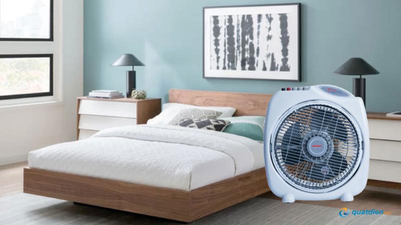 Quạt Senko BD1010 dễ bố trí sát tường hoặc góc phòng