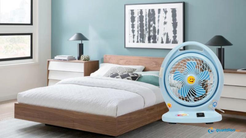 Quạt hộp mini Lifan HO-MI dễ đặt trên bàn đầu giường