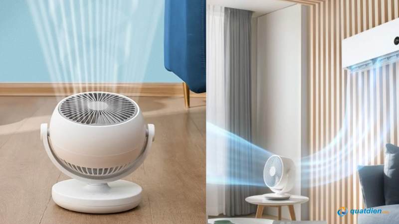 Quạt đối lưu giảm tình trạng khí nóng lạnh cục bộ