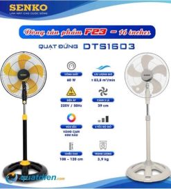 quạt đứng thân sắt Senko DTS1603 chính hãng