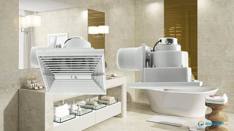 Quạt hút âm trần Asia V04001 thiết kế gọn đẹp phù hợp nhà vệ sinh