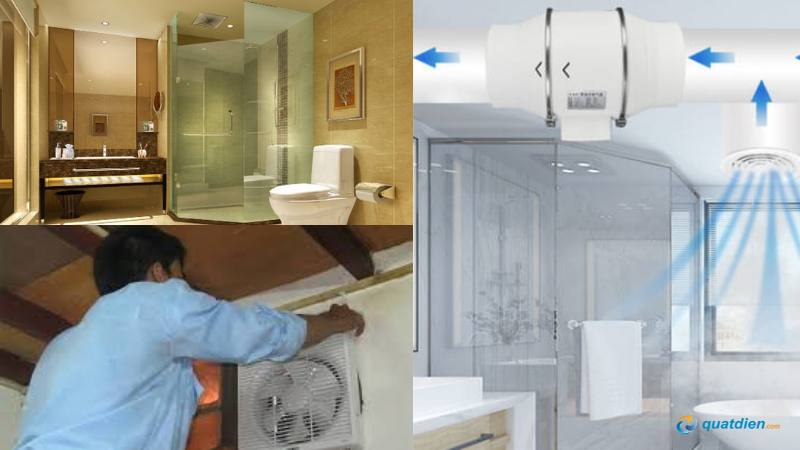 Quạt hút mùi cần chọn theo diện tích phòng vệ sinh