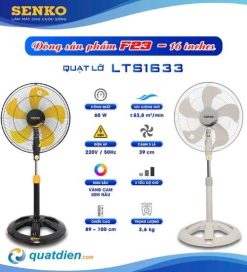 Quạt lửng thân sắt Senko LTS1633 chính hãng