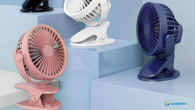 Quạt mini cắm điện trực tiếp cho luồng gió ổn định, dùng liên tục