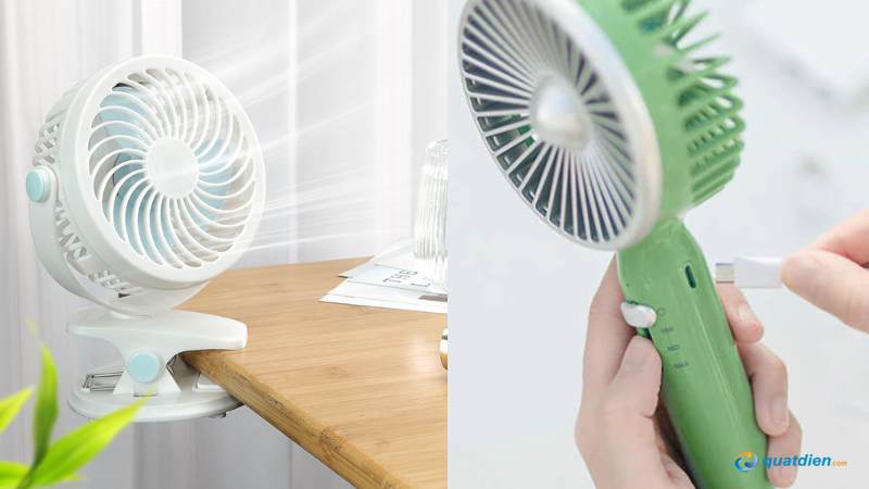 Quạt mini công suất thấp giúp tiết kiệm điện năng hiệu quả