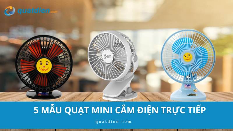 Quạt mini cắm điện trực tiếp