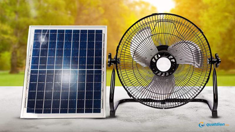 Quạt năng lượng mặt trời sử dụng ánh nắng để tạo điện
