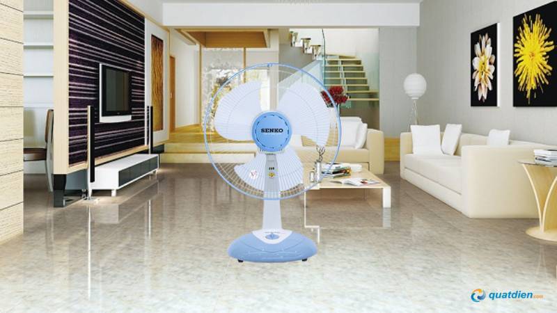 Quạt bàn Senko B1612 nhỏ gọn, dễ di chuyển