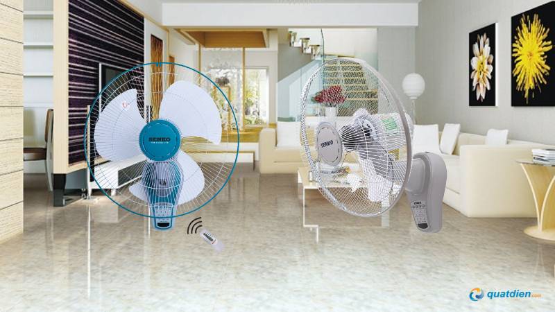 Quạt treo tường Senko TR1683 có remote tiện lợi