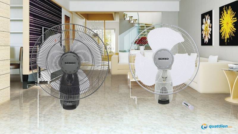 Quạt treo tường Senko có Remote TR1628 47W tiện lợi 