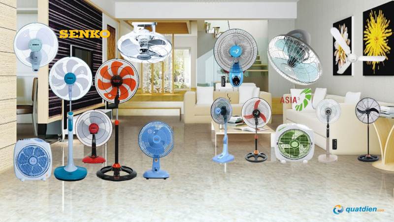 Các mẫu quạt Senko và Asia