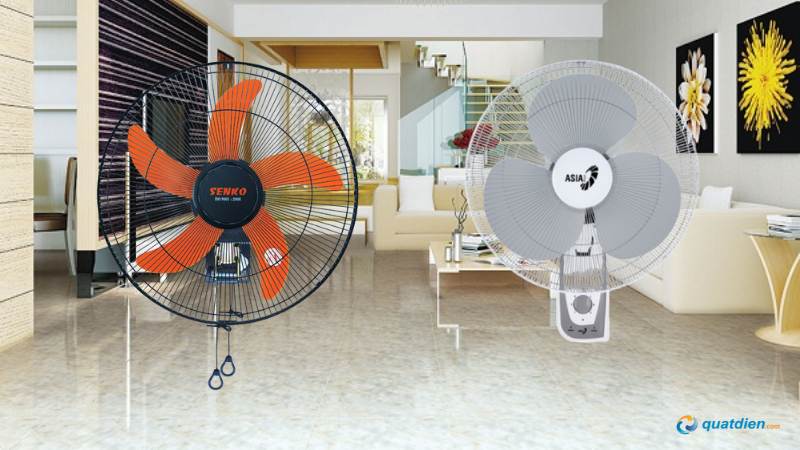Quạt treo tường Asia VY557990 và Senko TC16 phù hợp mọi không gian gia đình