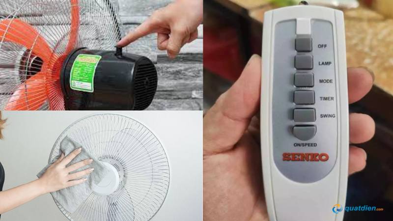 Công tắc hỏng khiến quạt không nhận tín hiệu