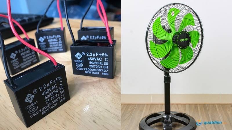 Tụ quạt hỏng khiến động cơ không khởi động