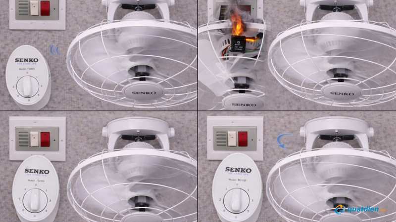 Những lỗi thường gặp khi đấu dây quạt đảo Senko