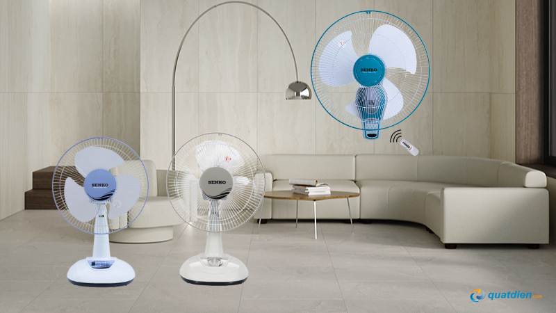 Gió thổi xa, mát rõ rệt với quạt Senko 3 cánh
