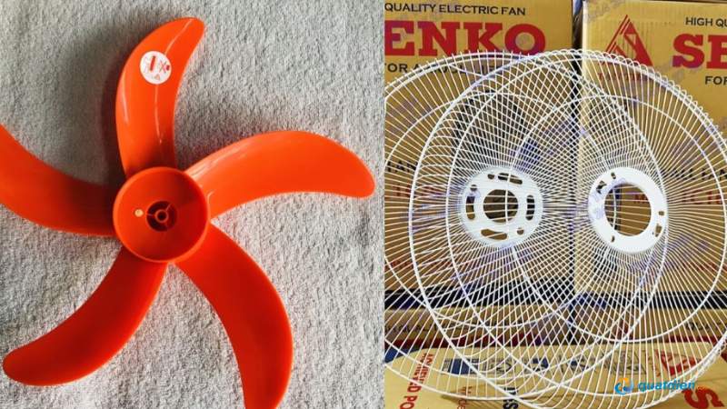 Các phụ kiện cơ khí quạt Senko phổ biến cánh quạt. lồng quạt 