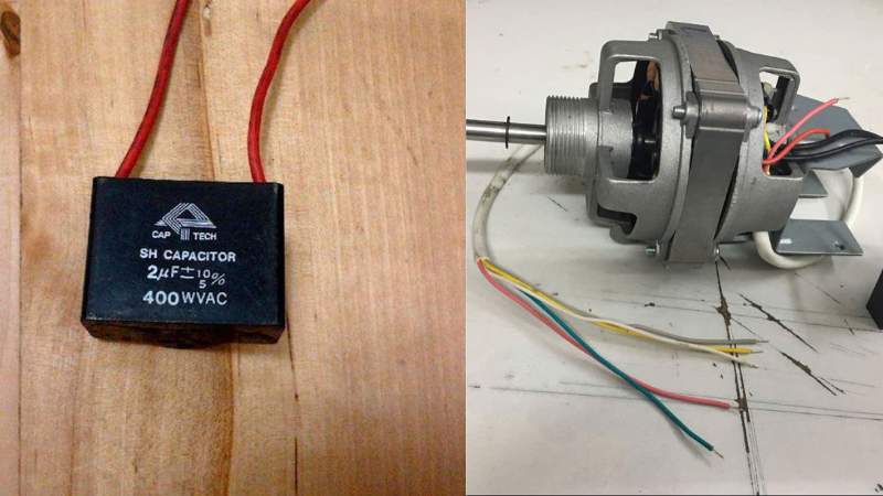 Tụ điện và bo mạch là linh kiện quạt Senko nên mang thợ kiểm tra