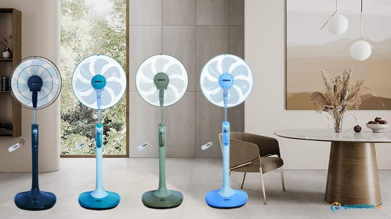 Quạt Senko 7 cánh DR1608 có remote
