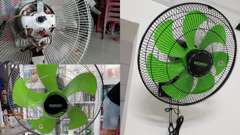 Motor quạt Senko cũ thường yếu và nhanh hỏng