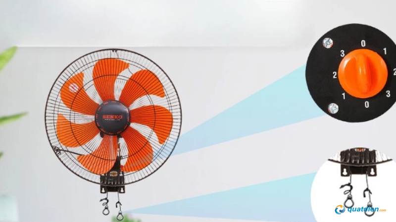 Cơ chế kéo dây kích hoạt động cơ quạt Senko 2 dây