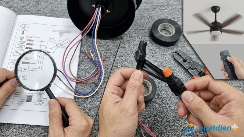 Những lưu ý cần quan tâm khi đấu quạt trần