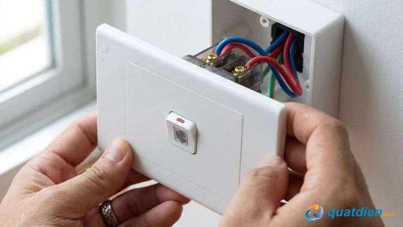 Đấu dây từ công tắc lên quạt trần