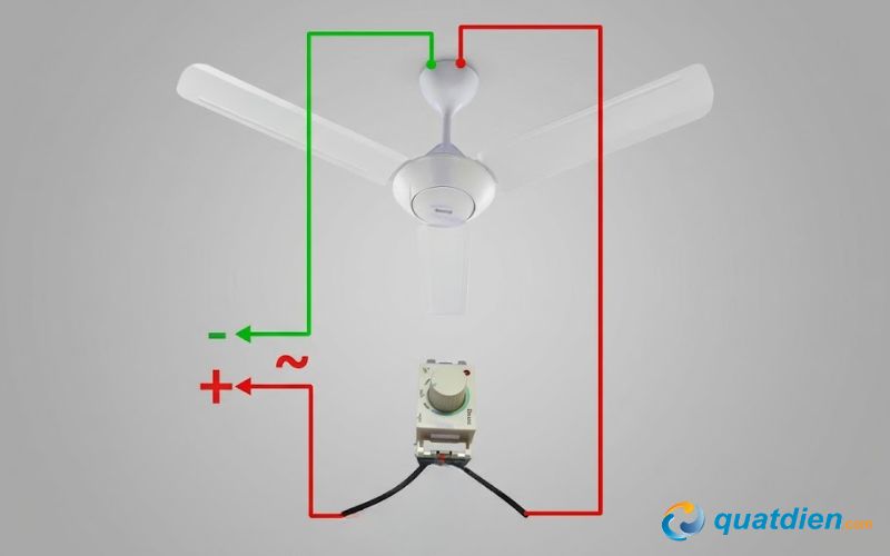 Sơ đồ nguyên lý hoạt động của chiết áp quạt trần