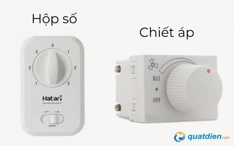 Chiết áp và hộp số của quạt trần