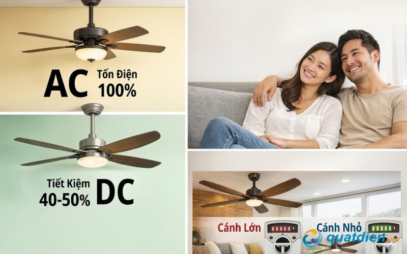 Động cơ quạt ảnh hưởng tới công suất