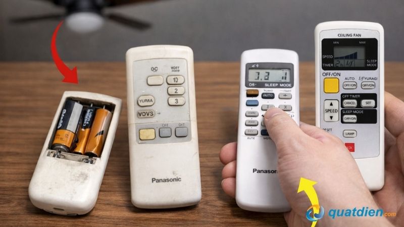 Những lỗi điều khiển quạt trần bị cần phải thay remote mới