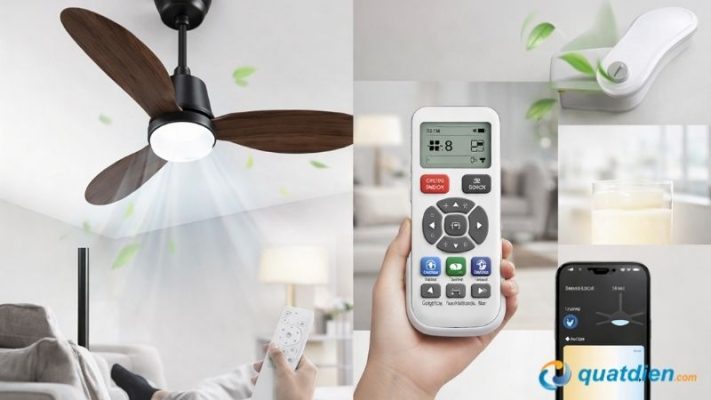 Vai trò nổi bật của bộ điều khiển quạt gắn trần