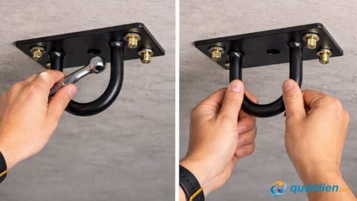 Lắp bản ngã và kiểm tra độ chắc chắn 