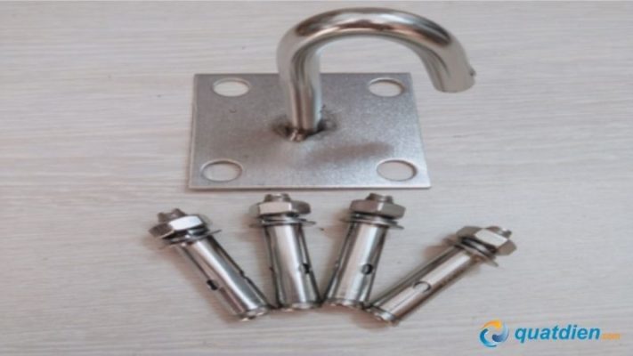 móc treo quạt trần inox chống gỉ và bền bỉ